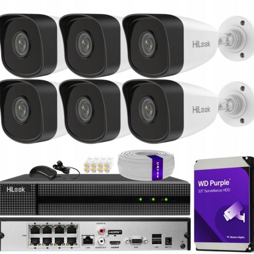 Zestaw monitoringu dom kamera IP 6x IPC-B150H BLAC...