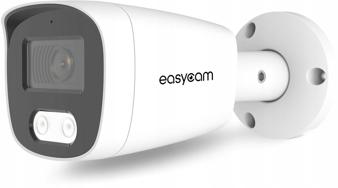Zestaw do monitoringu IP dom kamera 6x EC-IP-B5MP30DL-W 5MPx IR30m mikrofon - obrazek 2