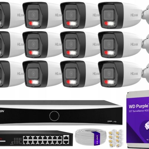 Zestaw do monitoringu dom kamera IP 12x IPC-B180HA...