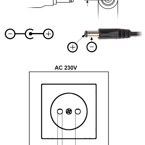 Zasilacz 9V/2A/5.5