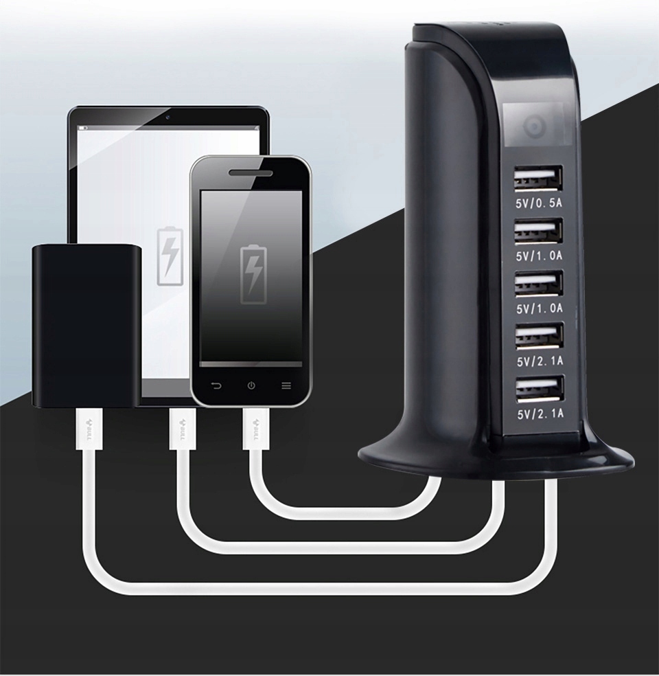 UKRYTA KAMERA WiFi W ŁADOWARCE 5xUSB ŁADOWARKA SZPIEGOWSKA PODGLĄD NA ŻYWO - obrazek 2