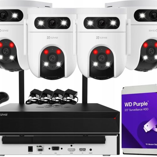 Zestaw monitoringu WiFi dom kamera IP 4x H9c 3K 5M...