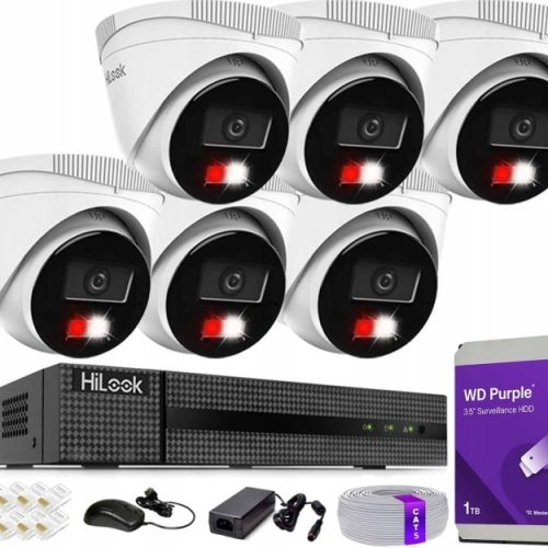 Zestaw do Monitoringu Kamera 6x IPC-T260HA-LU 6MPx...