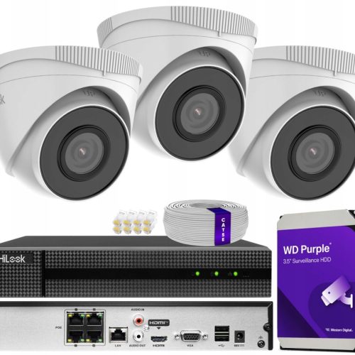 Zestaw monitoringu dom kamera IP 3x IPC-T250H 5MPx...