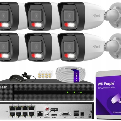 Zestaw do monitoringu dom kamera IP 6x IPC-B180HA-...