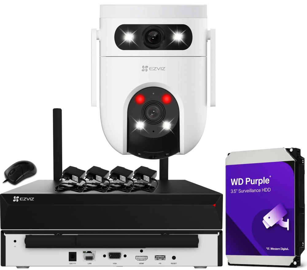 Zestaw monitoringu WiFi dom kamera IP 1x H9c 3K 5MPx IR30 audio