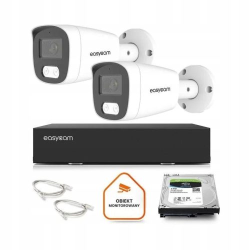Zestaw do monitoringu IP dom kamera 2x EC-IP-B8MP3...