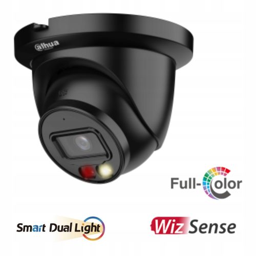 Kamera IP Dahua IPC-HDW2449TM-S-IL-0280B BLACK 4Mpx Mikrofon Wizsense