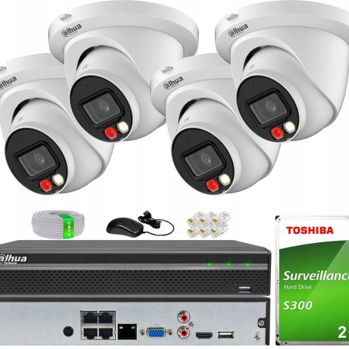 Zestaw do monitoringu IP 4x IPC-HDW2849TM-S-IL-028...