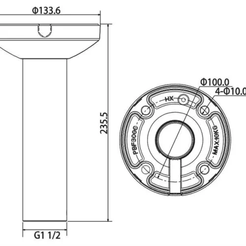 Uchwyt sufitowy DH-PFB300C Dahua