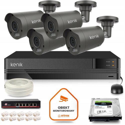 Zestaw monitoringu dom firma IP 4x KG-5430TAS-IL-G...