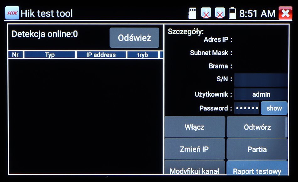 Wielofunkcyjny tester cctv CS-HB-30H - obrazek 15