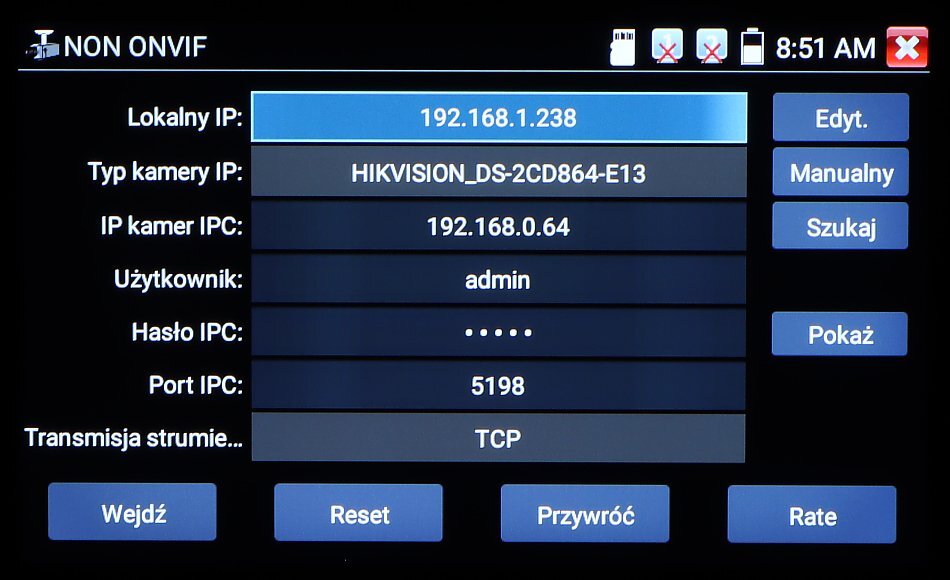 Wielofunkcyjny tester cctv CS-HB-30H - obrazek 16