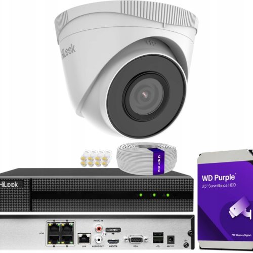 Zestaw monitoringu dom kamera IP 1x IPC-T250H 5MPx...