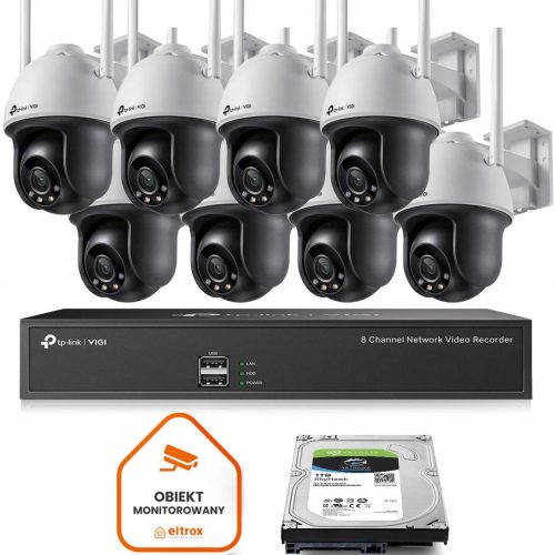 Zestaw monitoringu dom firma WIFI 8x VIGI C540-W 4...