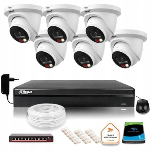 Zestaw do monitoringu IP 6x IPC-HDW2249TM-S-IL-028...