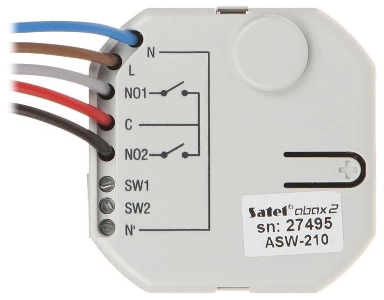 Bezprzewodowy Dwukanałowy Sterownik 230V AC ASW-210 ABAX/ABAX2 Satel - obrazek 2