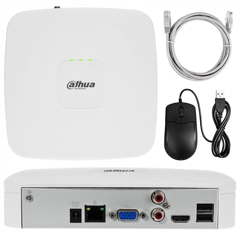 Zestaw monitoringu dom kamera IP 1x IPC-HDW1639T-A-IL-BLACK 6MPx IR30 audio - obrazek 4