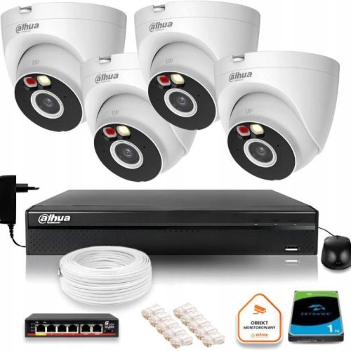 Zestaw do monitoringu IP 4x IPC-HDW1239V-A-IL-0280...