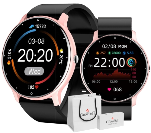 Smartwatch Giewont GW120-3 Różowy i Czarny Pasek...