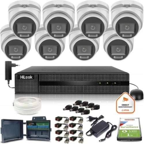 Zestaw do monitoringu 4w1 AHD IP 8x TVICAM-T2M-20D...
