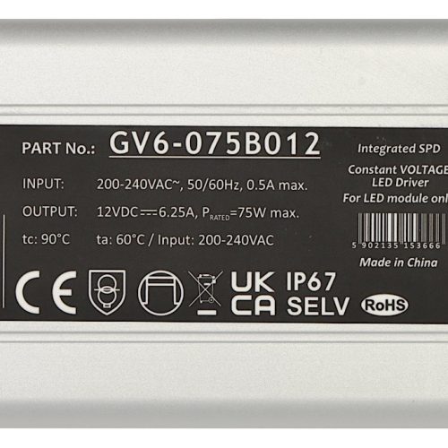Zasilacz impulsowy GV6-12V/6.25A