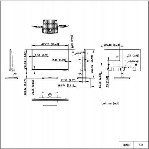 Hikvision DS-D5022F2-1V2S Monitor Hikvision
