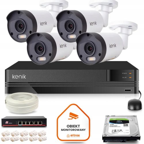 Zestaw monitoringu dom firma IP 4x KG-5430TAS-IL (...