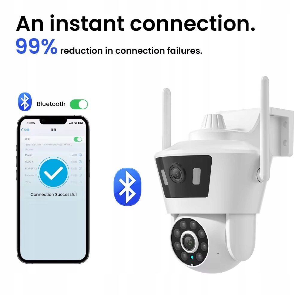 Kamera obrotowa wifi G-VISION AUTOTRACKING 6Mpx dwa obiektywy APP Icesee - obrazek 6