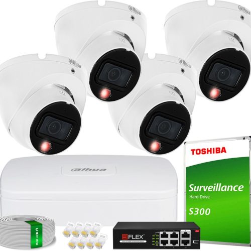 Zestaw monitoringu dom kamera IP 4x IPC-HDW1839T-A...
