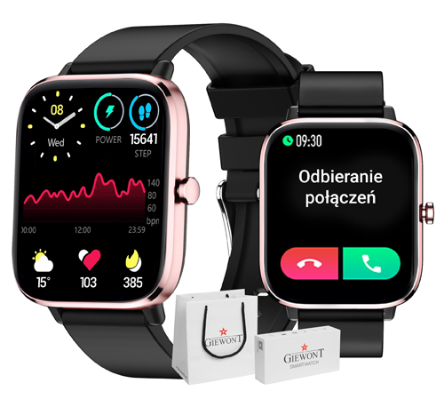 Smartwatch Giewont GW230-3 Tarcza Różowe Złoto ...