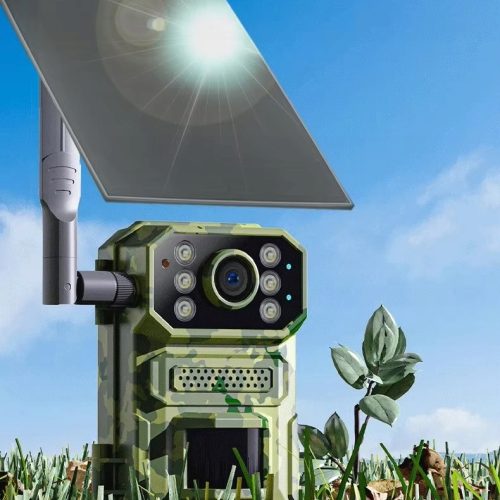 Fotopułapka kamera noktowizyjna CCTV solarna na k...
