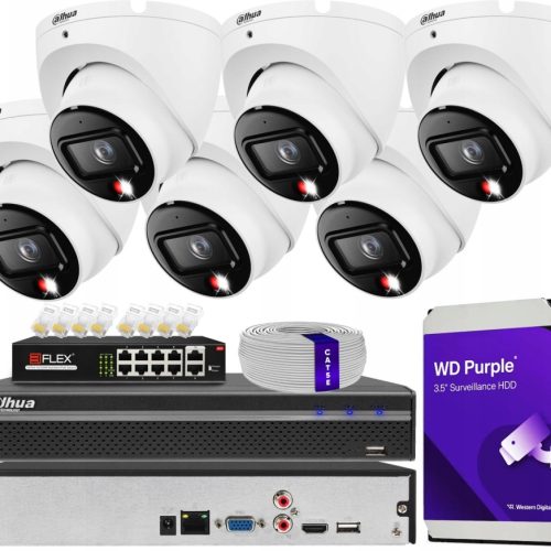 Zestaw monitoringu dom kamera IP 6x IPC-HDW1639T-A...
