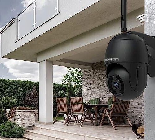 KAMERA ZEWNĘTRZNA OBROTOWA IP WiFi 4X ZOOM 4MPx 4MP DETEKCJA SMART HD