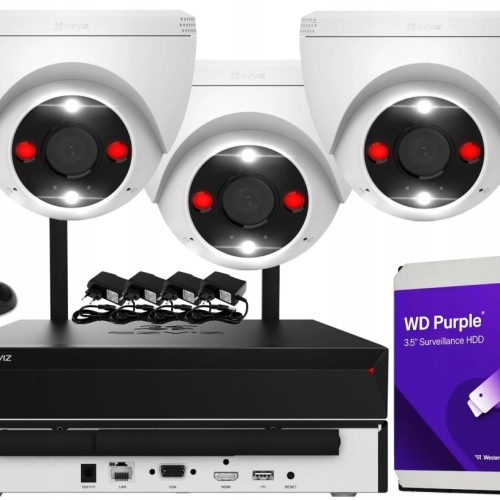 Zestaw monitoringu WiFi dom kamera IP 3x CS-H4 2K ...