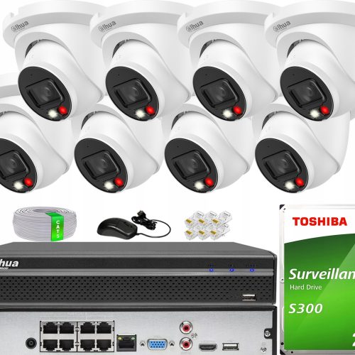 Zestaw do monitoringu IP 8x IPC-HDW2649TM-S-IL-028...
