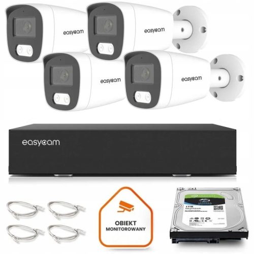 Zestaw do monitoringu IP dom kamera 4x EC-IP-B5MP3...