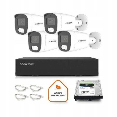 Zestaw do monitoringu IP dom kamera 4x EC-IP-B8MP3...