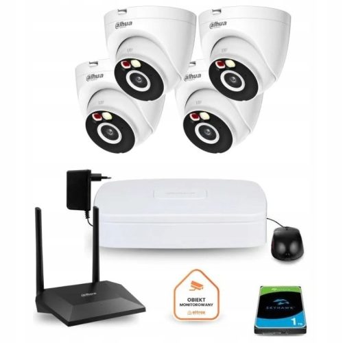 Zestaw do monitoringu Wi-Fi 4x T2A-PV-0280B 2MPx I...