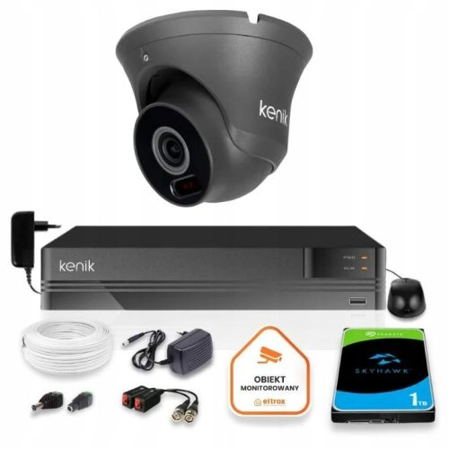 Zestaw do monitoringu dom firma kamera 4W1 AHD 1x ...