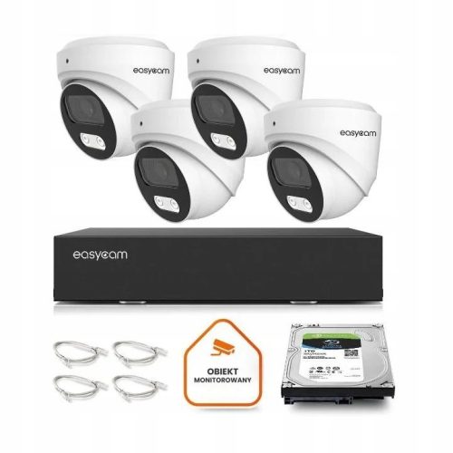 Zestaw do monitoringu IP dom kamera 4x EC-IP-D8MP3...