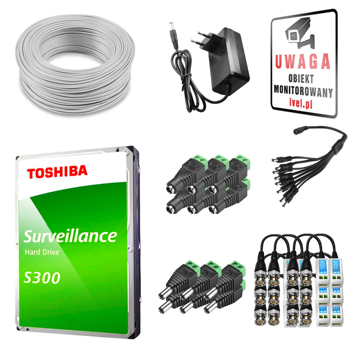 Zestaw do monitoringu Dahua 6x HAC-B2A21-0360B Full HD D-WDR DNR IR 20m - obrazek 6
