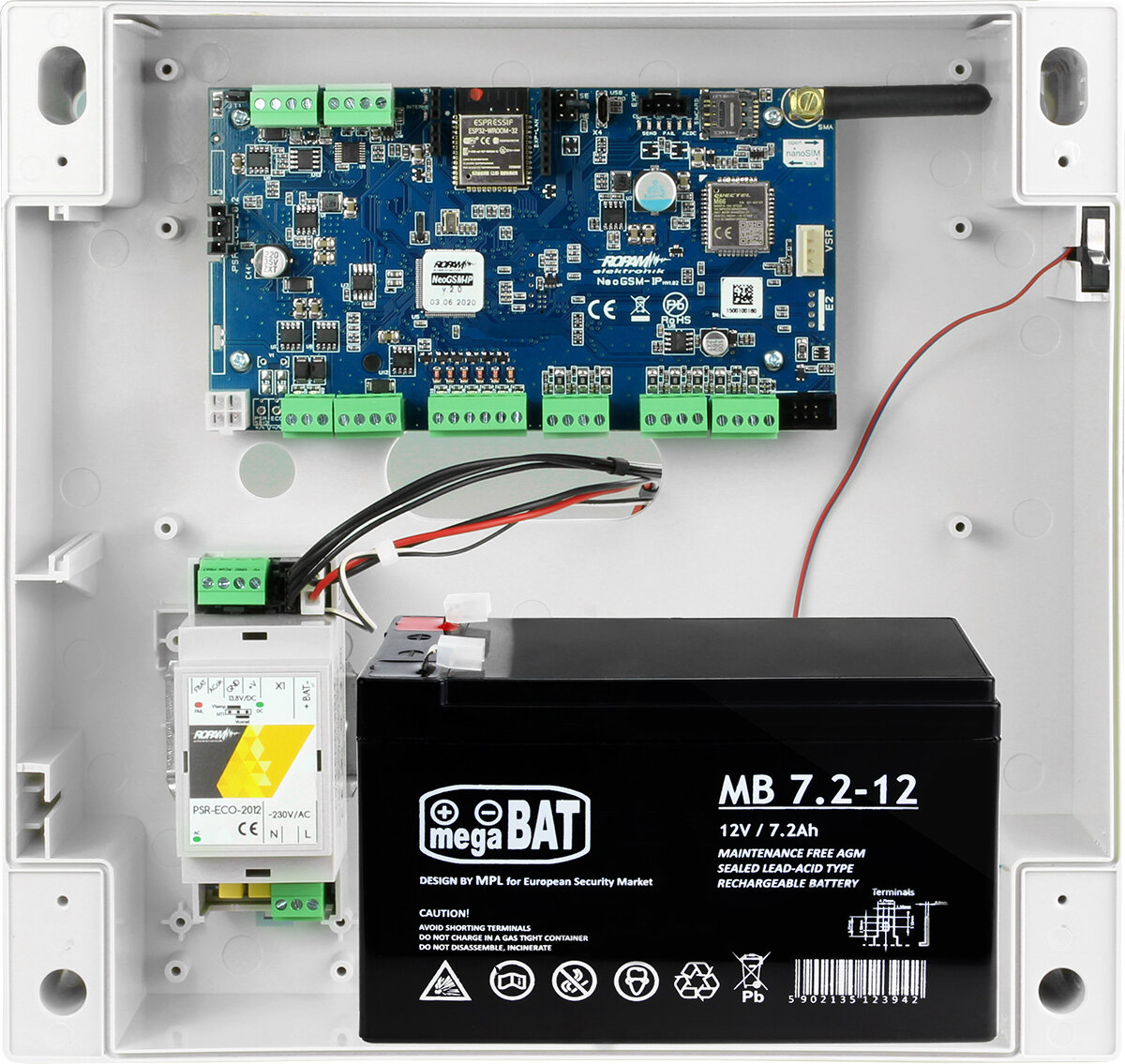 System alarmowy Ropam NeoGSM-IP z 6 czujkami ruchu Bosch, panelem TPR-4BS i sygnalizatorem SPL-5010 - obrazek 4