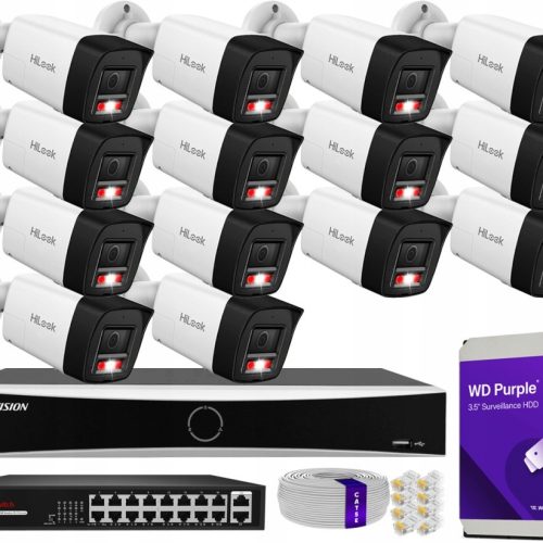 Zestaw monitoringu dom kamera IP 14x IPC-B180HA-LU...