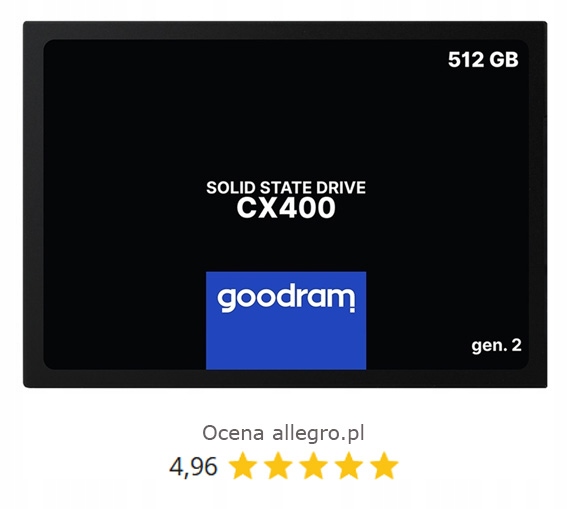 Dysk SSD CX400 512GB SATA3 550/500 MB/s GOODRAM WILK POLSKA SZYBKI 500GB - obrazek 7