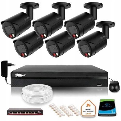 Zestaw do monitoringu kamera IP 6x IPC-HFW2449S-S-...