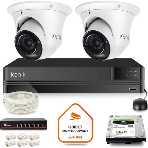 Zestaw monitoringu dom firma IP 2x KG-2160DVFAS-IL...