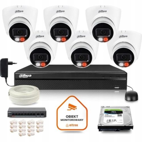 Zestaw do monitoringu IP 6x IPC-HDW1439V-A-IL 4MPx...