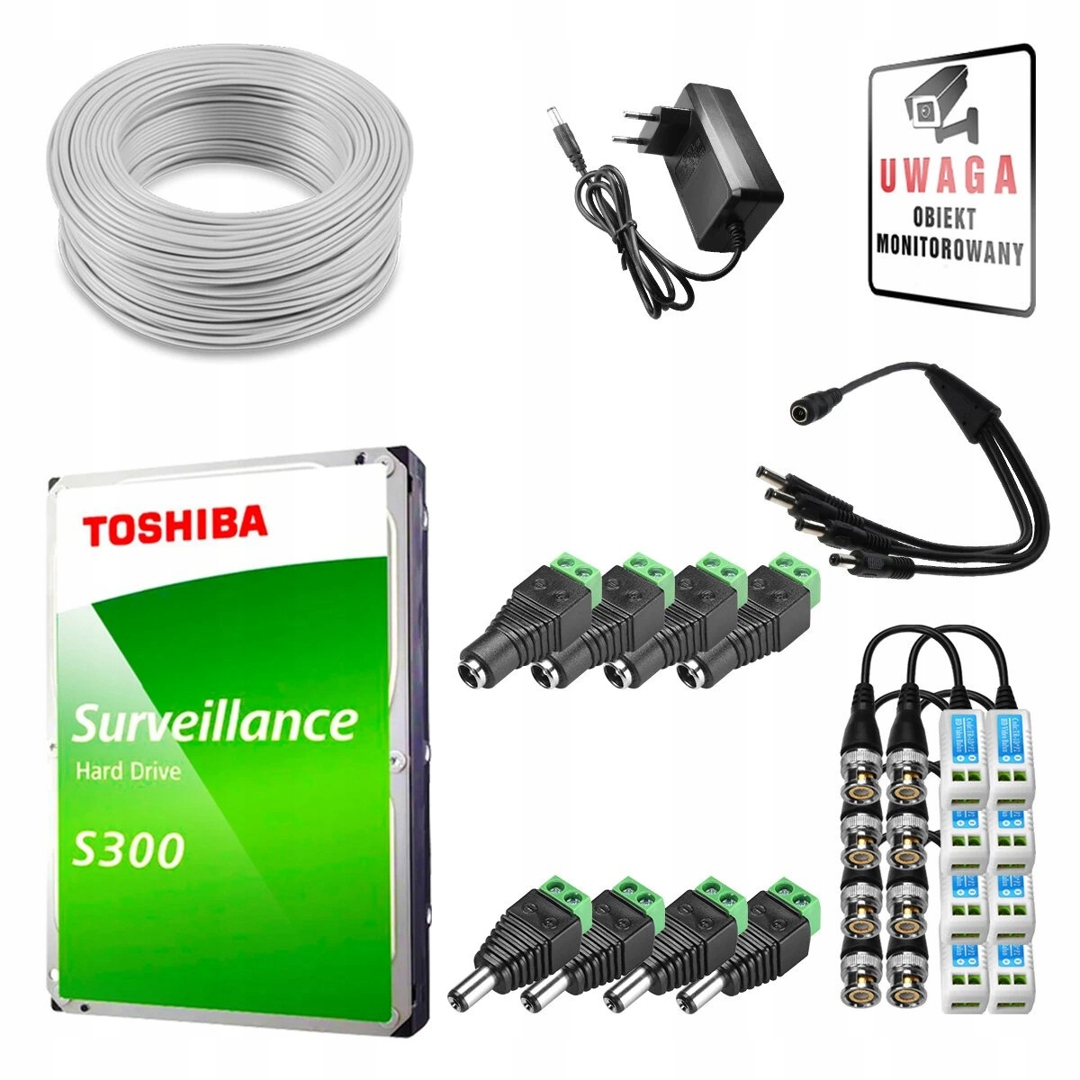 Zestaw do monitoringu 4W1 AHD 4x BCS-EA15FR3-G(H2) 5MPx 0.05Lux 3.6 mm H: 100° - obrazek 2