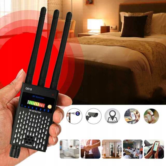 WYKRYWACZ LOKALIZATORÓW GPS KAMER PODSŁUCHÓW MK618 - obrazek 9